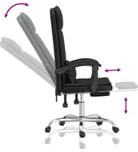Bürostuhl mit Massagefunktion Schwarz Kunstleder