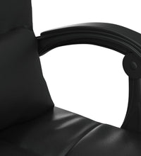 Bürostuhl mit Massagefunktion Schwarz Kunstleder