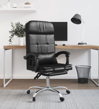 Bürostuhl mit Massagefunktion Schwarz Kunstleder