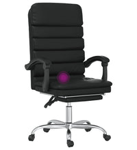 Bürostuhl mit Massagefunktion Schwarz Kunstleder