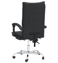 Bürostuhl mit Liegefunktion Schwarz Kunstleder