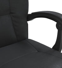 Bürostuhl mit Liegefunktion Schwarz Kunstleder