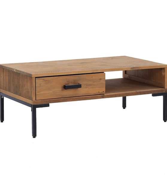Couchtisch 90x50x35 cm Massivholz Kiefer