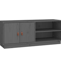 TV-Schrank Grau 105x34x40 cm Massivholz Kiefer