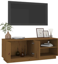 TV-Schrank Honigbraun 105x34x40 cm Massivholz Kiefer