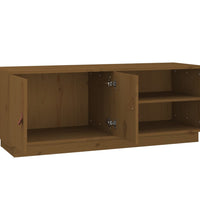 TV-Schrank Honigbraun 105x34x40 cm Massivholz Kiefer