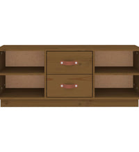 TV-Schrank Honigbraun 100x34x40 cm Massivholz Kiefer