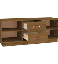 TV-Schrank Honigbraun 100x34x40 cm Massivholz Kiefer