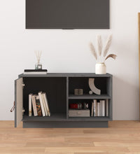 TV-Schrank Grau 70x34x40 cm Massivholz Kiefer