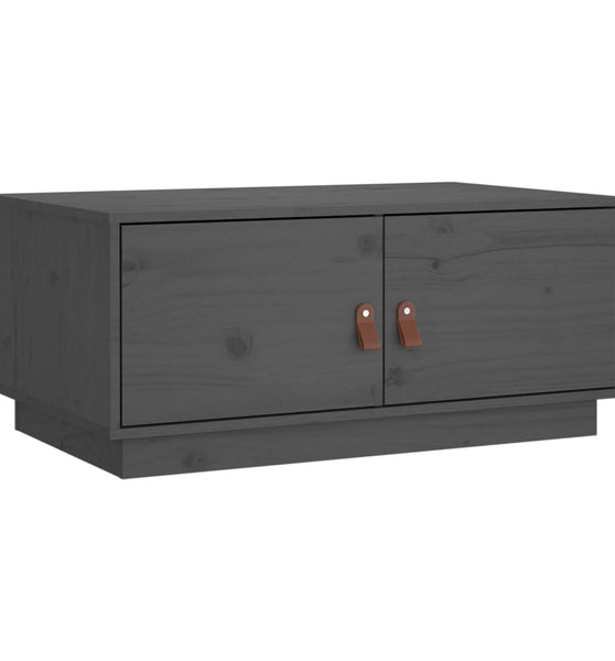 Couchtisch Grau 80x50x35 cm Massivholz Kiefer