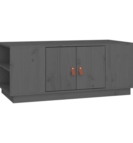 Couchtisch Grau 100x50x41 cm Massivholz Kiefer