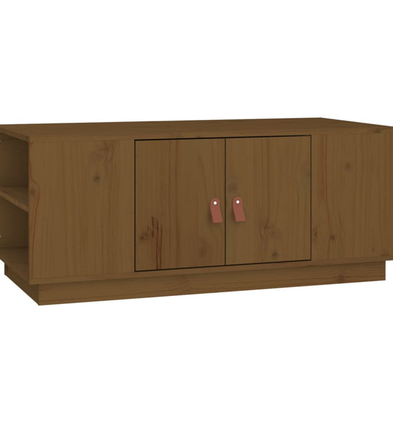 Couchtisch Honigbraun 100x50x41 cm Massivholz Kiefer