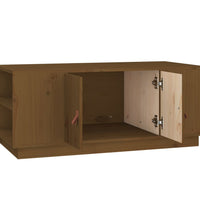 Couchtisch Honigbraun 100x50x41 cm Massivholz Kiefer