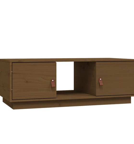Couchtisch Honigbraun 100x50x35 cm Massivholz Kiefer