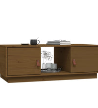 Couchtisch Honigbraun 100x50x35 cm Massivholz Kiefer