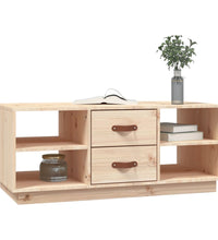 Couchtisch 100x50x41 cm Massivholz Kiefer