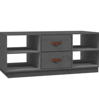 Couchtisch Grau 100x50x41 cm Massivholz Kiefer