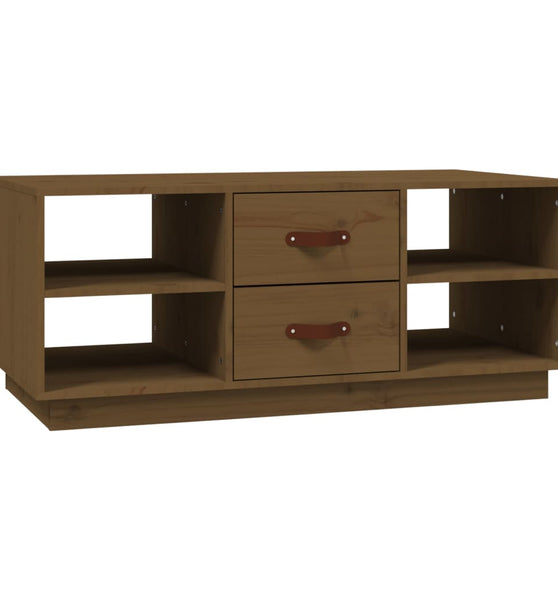Couchtisch Honigbraun 100x50x41 cm Massivholz Kiefer