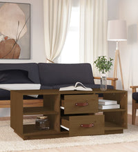 Couchtisch Honigbraun 100x50x41 cm Massivholz Kiefer