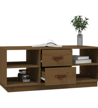 Couchtisch Honigbraun 100x50x41 cm Massivholz Kiefer