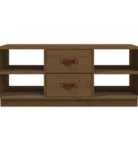 Couchtisch Honigbraun 100x50x41 cm Massivholz Kiefer
