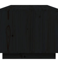 Couchtisch Schwarz 100x50x41 cm Massivholz Kiefer