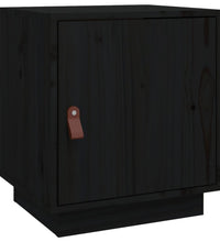 Nachttisch Schwarz 40x34x45 cm Massivholz Kiefer