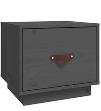 Nachttisch Grau 40x34x35 cm Massivholz Kiefer