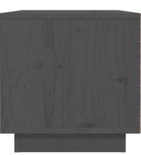 Nachttisch Grau 40x34x35 cm Massivholz Kiefer