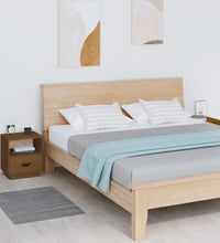 Nachttische 2 Stk. Honigbraun 40x34x45 cm Massivholz Kiefer