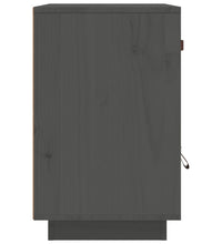 Nachttisch Grau 40x34x55 cm Massivholz Kiefer