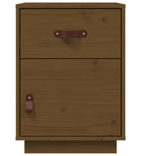 Nachttisch Honigbraun 40x34x55 cm Massivholz Kiefer