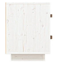  vidaXL Nachttisch Weiß 40x34x45 cm Massivholz Kiefer