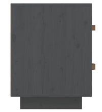  vidaXL Nachttische 2 Stk. Grau 40x34x45 cm Massivholz Kiefer
