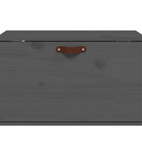 Wandschrank Grau 60x30x35 cm Massivholz Kiefer