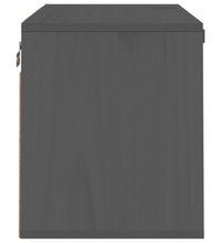 Wandschrank Grau 60x30x35 cm Massivholz Kiefer