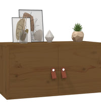 Wandschränke 2 Stk. Honigbraun 60x30x30 cm Massivholz Kiefer