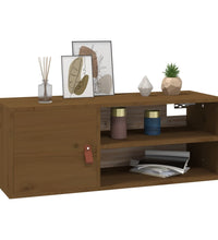 Wandschränke 2 Stk. Honigbraun 80x30x30 cm Massivholz Kiefer