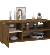 Wandschränke 2 Stk. Honigbraun 80x30x30 cm Massivholz Kiefer