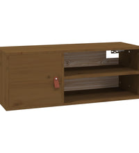 Wandschränke 2 Stk. Honigbraun 80x30x30 cm Massivholz Kiefer