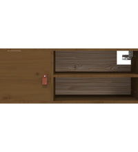 Wandschränke 2 Stk. Honigbraun 80x30x30 cm Massivholz Kiefer