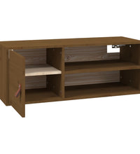 Wandschränke 2 Stk. Honigbraun 80x30x30 cm Massivholz Kiefer