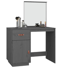 Schminktisch Grau 95x50x134 cm Massivholz Kiefer