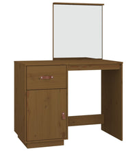 Schminktisch Honigbraun 95x50x134 cm Massivholz Kiefer