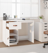 Schreibtisch Weiß 95x50x75cm Massivholz Kiefer
