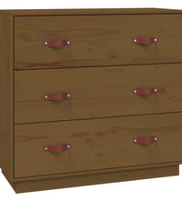 Sideboard Honigbraun 80x40x75 cm Massivholz Kiefer