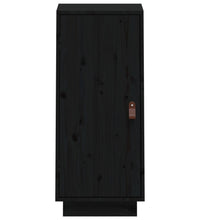 Sideboard Schwarz 34x40x75 cm Massivholz Kiefer