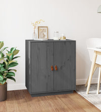 Sideboard Grau 65,5x40x75 cm Massivholz Kiefer