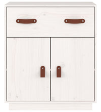 Sideboard Weiß 65,5x40x75 cm Massivholz Kiefer