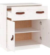 Sideboard Weiß 65,5x40x75 cm Massivholz Kiefer